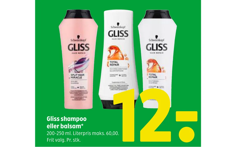Den ultimative guide til behandling af hårtab og fremme af vækst Coop365 Gliss shampoo eller balsam 37878877 large