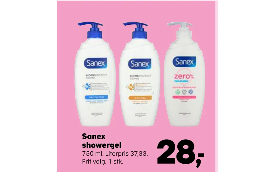 Tips til vintertør hud Superbrugsen Sanex showergel 45847719 large