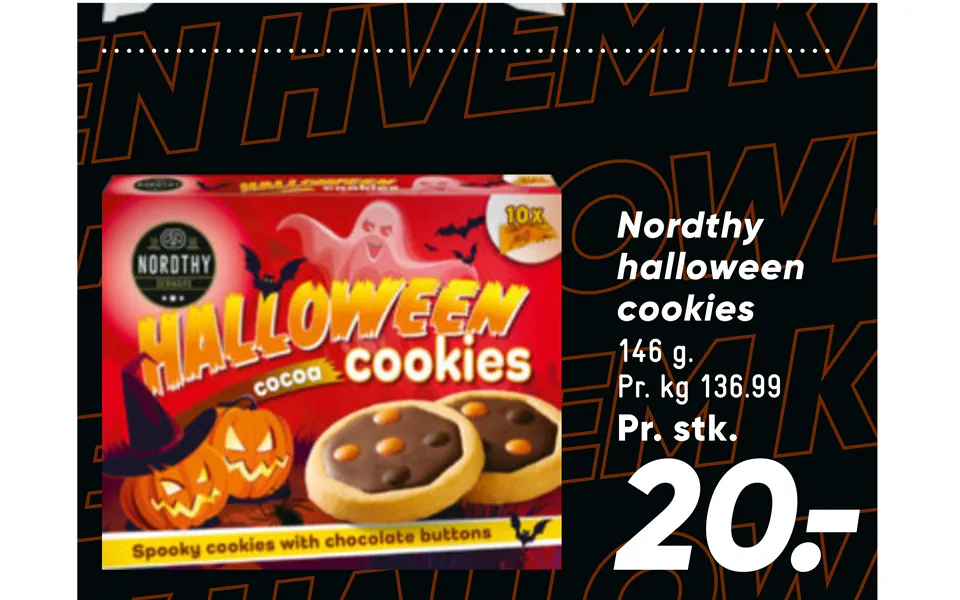 Unikke gaver, der vil glæde enhver Halloween-elsker Bilka Nordthy halloween cookies 86790373 large