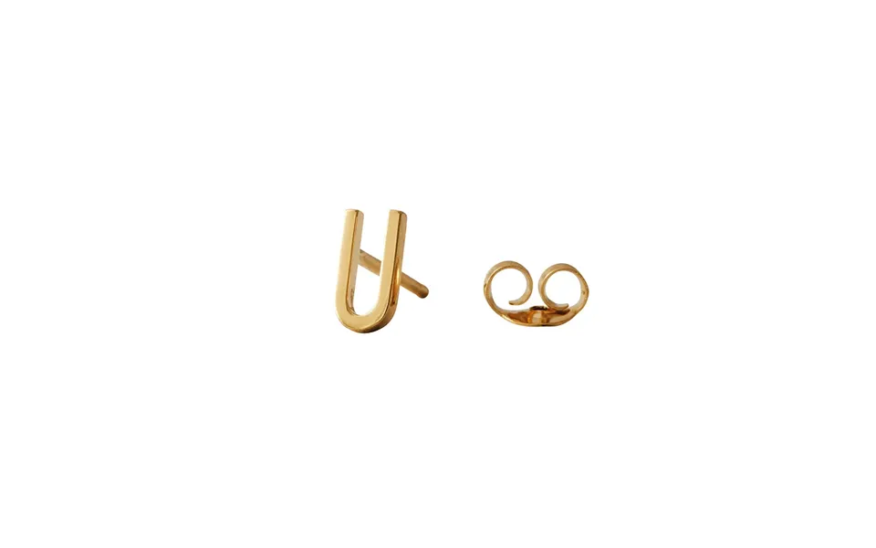 What to give a girl for the New Year? Bahne Design Letters Earring Studs Archetypes Forgyldt A z Golden 30345650 5710498973285 large