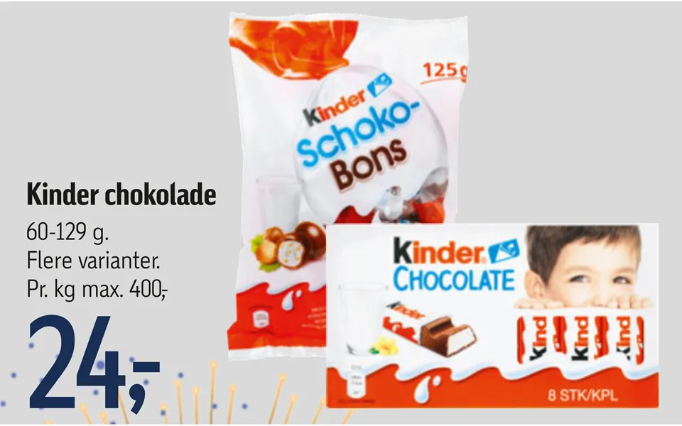 Søde gaver til nytår 2024 (45) Foetex Kinder chokolade 59933591 large