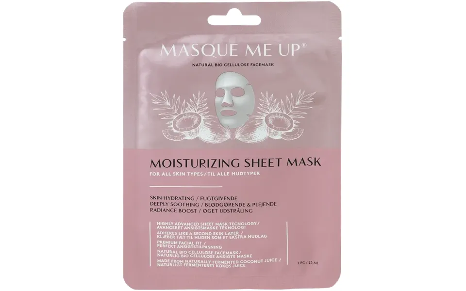 Sådan renser du ansigtet fra hudorme Nicehair Masque Me Up Moisturizing Sheet Mask 1 Piece 70164260 102389 large