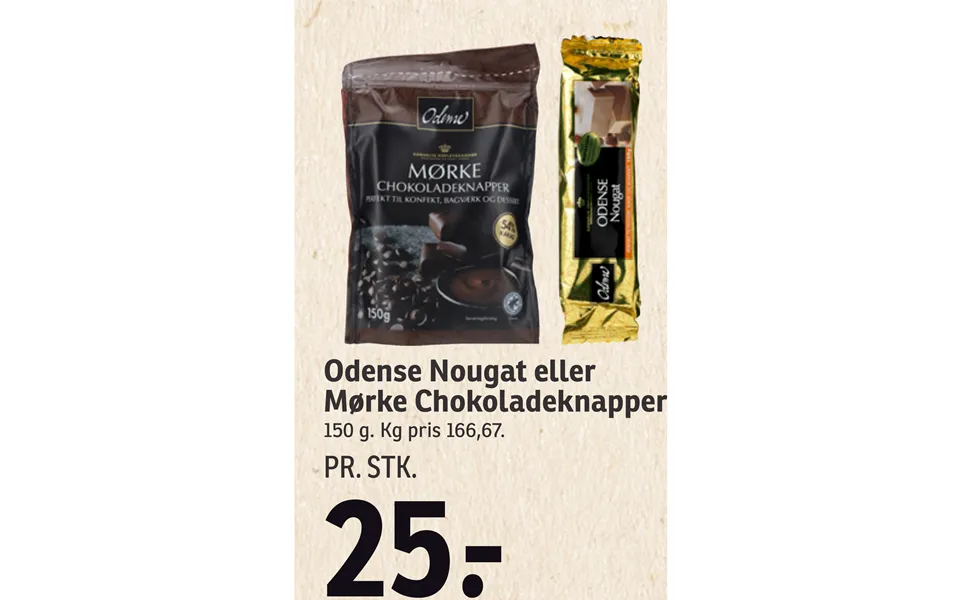 Sweet gifts for New Year 2024 (45) Spar Odense Nougat eller Moerke Chokolade knapper 89338906 large