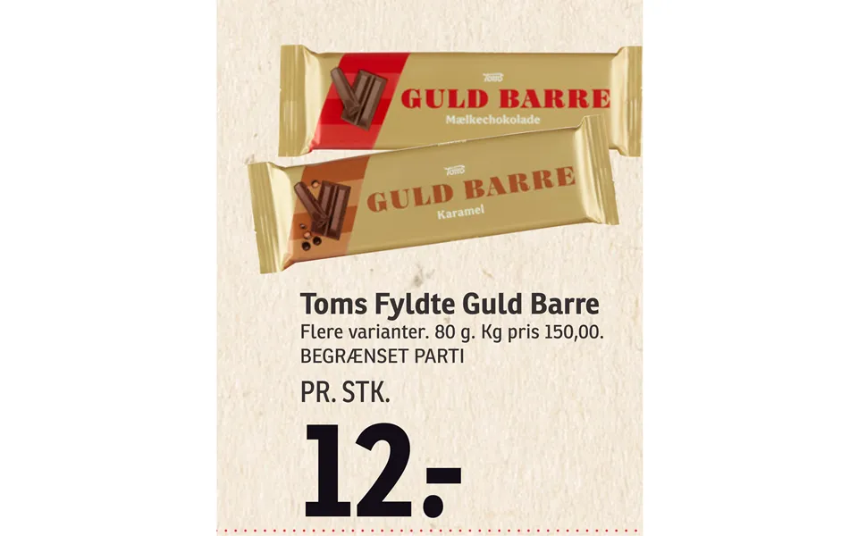 Sweet gifts for New Year 2024 (45) Spar Toms Fyldte Guld Barre 36562571 large