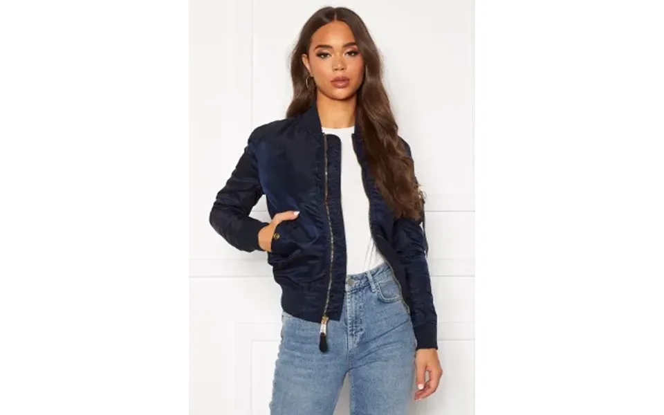 Fashionable women's jackets - 2024: classics and trends Bubbleroom Alpha Industries Ma 1 Vf Lw 375 Blue Gold Xs 58405428 4260423643345 large