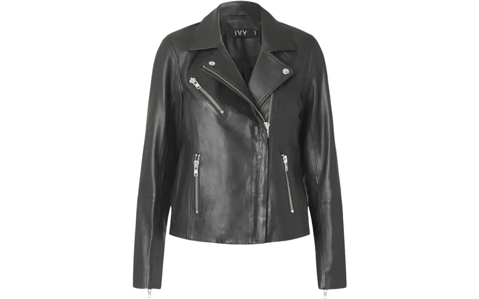 Fashionable women's jackets - 2024: classics and trends Magasin Kylie Biker Leather Jacket 90208111 5715342042438 large 1